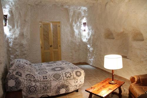 Ein Bett oder Betten in einem Zimmer der Unterkunft CUEVAS AL ANDALUS - Granaina