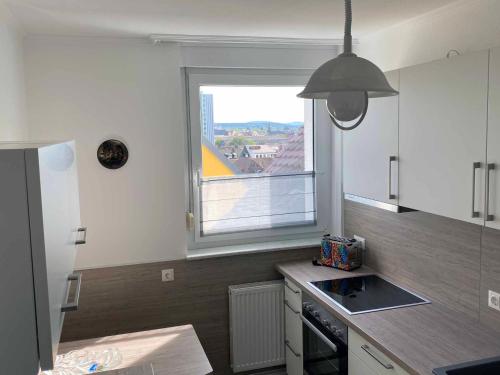 Una cocina o cocineta en Ferienwohnung Nußmann