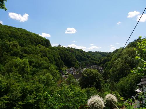 a view of a village in the hills at Kleine 25 in Solingen