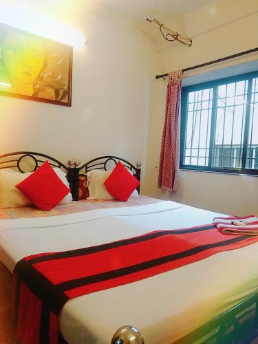 Ένα ή περισσότερα κρεβάτια σε δωμάτιο στο The Elite Apartment Hotel