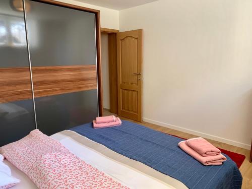 Krevet ili kreveti u jedinici u okviru objekta Appartement Chez Agnes