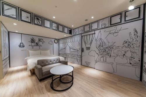 Zona de estar de Talent Hotel