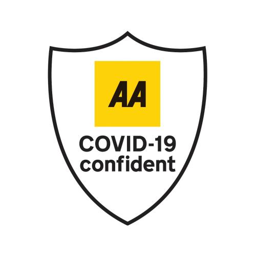 a shield with the label of a colid compliant at The Knight Residence by Mansley in Edinburgh