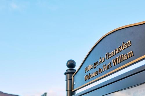 a street sign with the name of a building at Garrison Cells in Fort William