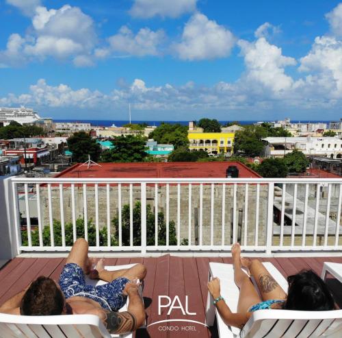 Balkoni atau teres di Hotel Pal Cozumel