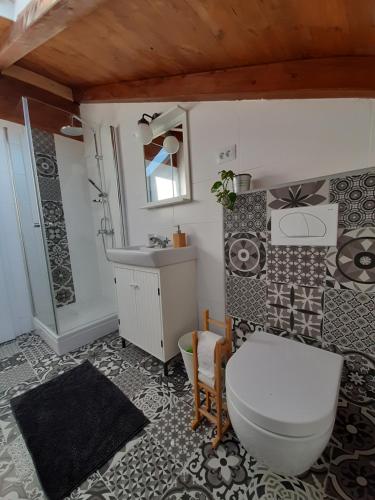 Koupelna v ubytování Casa Nonna Tereza