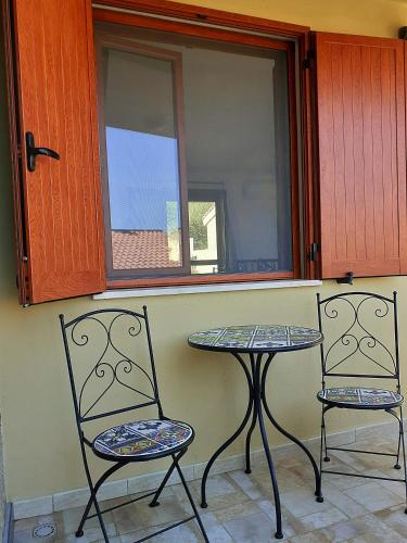 Μπαλκόνι ή βεράντα στο Casa Arega Funtana Meiga fronte spiaggia