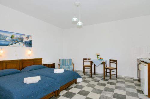 Ένα ή περισσότερα κρεβάτια σε δωμάτιο στο Agrilionas Hotel 
