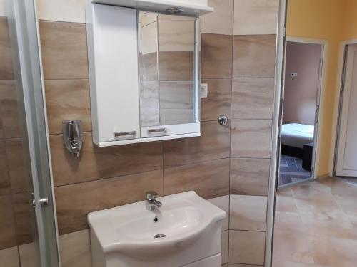 Koupelna v ubytování Andi Apartman