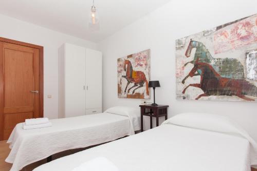 Ліжко або ліжка в номері Anahi Homes Corralejo - Villa Brezo 1