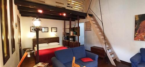 Posteľ alebo postele v izbe v ubytovaní Palermo Holiday Studio