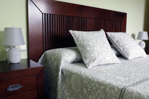Postel nebo postele na pokoji v ubytování Los fresnos de ribadesella 4 personas