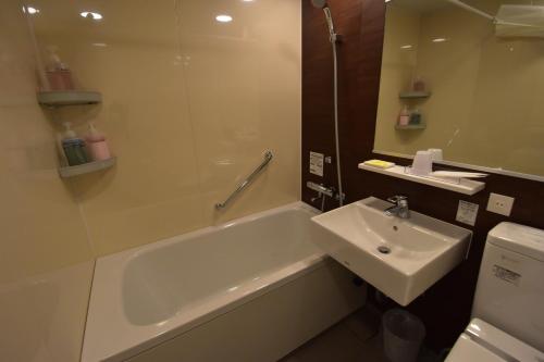 Et badeværelse på Field Hakone Resort