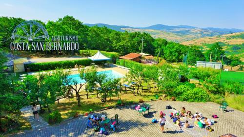 an overhead view of a amusement park with a crowd of people at Agriturismo Costa San Bernardo in Vaglio di Basilicata
