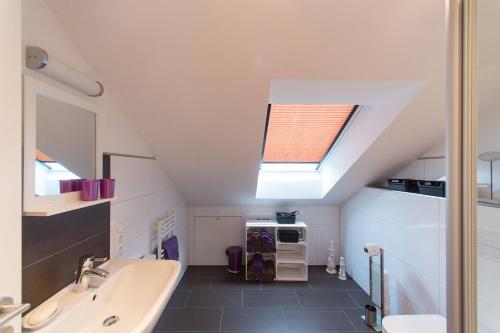 Ένα μπάνιο στο Ferienwohnung Raffelsbach