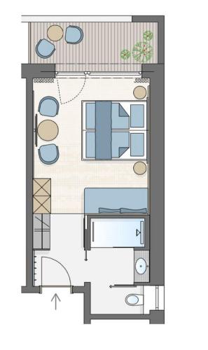 a floor plan of a house at Urbanhof in Sölden