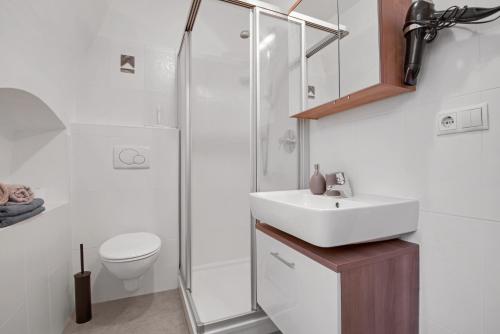 Koupelna v ubytování Rafaser - Apartment Albina