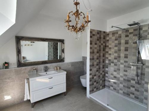 Ванна кімната в Gästehaus - Im Gärtle