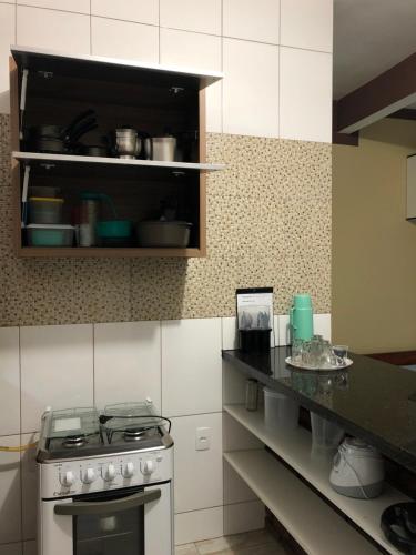 Dapur atau dapur kecil di Recanto Calua