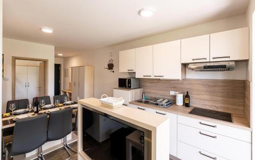 Η κουζίνα ή μικρή κουζίνα στο Apartmaji BANONIA