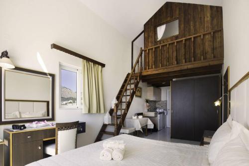 Cama o camas de una habitación en George Beach Studios