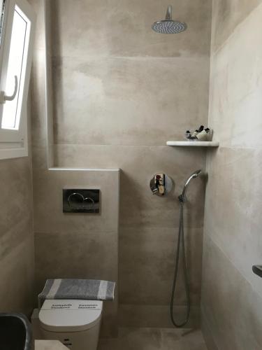 Koupelna v ubytování Vassiliki Rooms