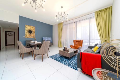 Et sittehjørne på Icon Casa Living - Bahar 4 Residence - JBR