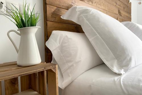 Ένα ή περισσότερα κρεβάτια σε δωμάτιο στο 7 Kale Bed and Breakfast