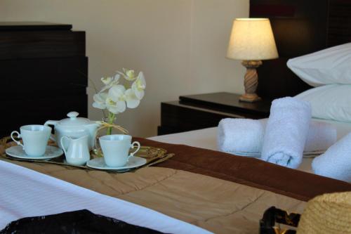Ένα ή περισσότερα κρεβάτια σε δωμάτιο στο Sofia Apartments