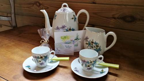 Kaffe- og tefaciliteter på Les Cabanes d'Hestia