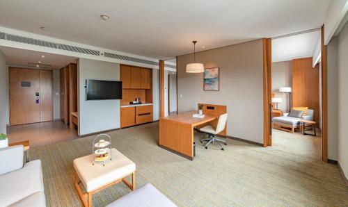Μια τηλεόραση ή/και κέντρο ψυχαγωγίας στο Hyatt Place Foshan Lishui