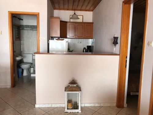 Η κουζίνα ή μικρή κουζίνα στο Διαμερίσματα Δροσάκης