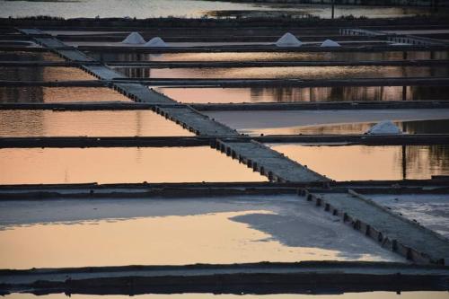 an aerial view of a pool of water at Апартаменти Бриз 1 in Pomorie