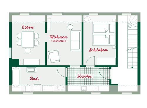 Grundriss eines Hauses in der Unterkunft WÄLDER: Quartier St.Blasien in St. Blasien