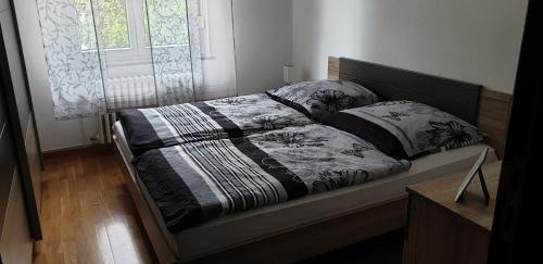 Katil atau katil-katil dalam bilik di Ferienwohnung Stadtvilla