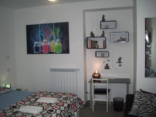 Ένα ή περισσότερα κρεβάτια σε δωμάτιο στο Bed and Breakfast La Palanzana