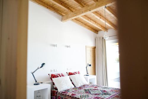 Cama o camas de una habitación en Casas de Santa Rita