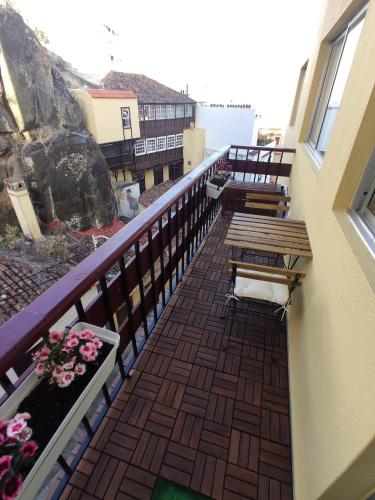 Balkón alebo terasa v ubytovaní La Casita del Reloj