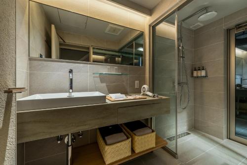 Koupelna v ubytování Nazuna Kyoto Tsubaki St.