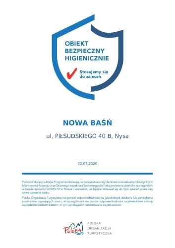 a screenshot of a website with a check breach emergency healthcare sign at Confero Nowa Baśń in Nysa
