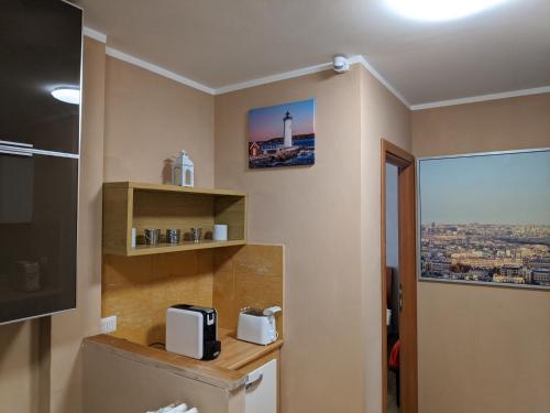 Kuchyň nebo kuchyňský kout v ubytování B&B Gina Trastevere