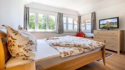Cama o camas de una habitación en Ferienwohnung Neuper