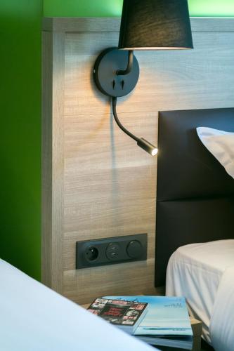 Katil atau katil-katil dalam bilik di Hôtel du Pont