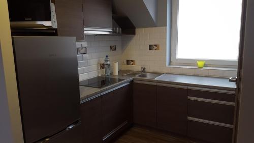 Kuchyňa alebo kuchynka v ubytovaní Apartament Unii Europejskiej