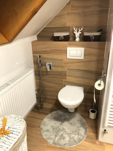 Koupelna v ubytování Ubytování v soukromí rodinné vily v Děčíně