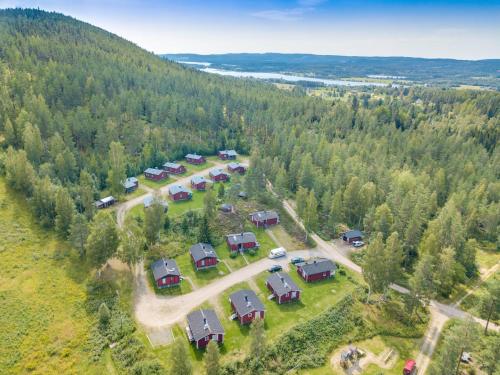 an aerial view of a campground in a forest at Stuga Ekesberget Stugby in Ekshärad