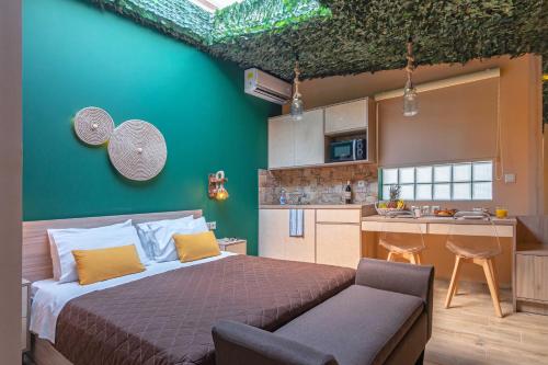 Ένα ή περισσότερα κρεβάτια σε δωμάτιο στο Cool Style Private Apartments