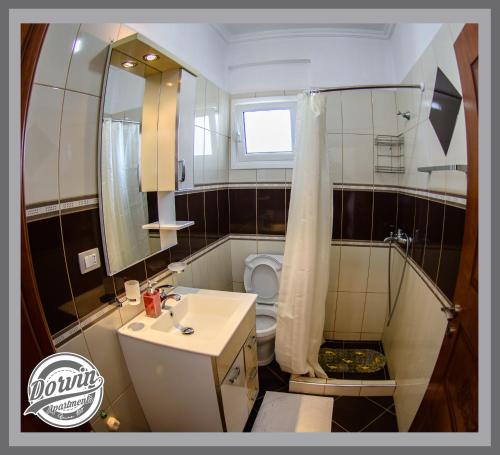 Vonios kambarys apgyvendinimo įstaigoje Dorvin Apartments