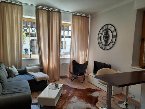 Χώρος καθιστικού στο business-lodging Apartmenthaus