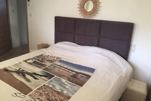 Postel nebo postele na pokoji v ubytování villa AZUR CAVALAIRE